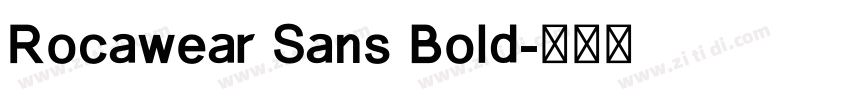 Rocawear Sans Bold字体转换